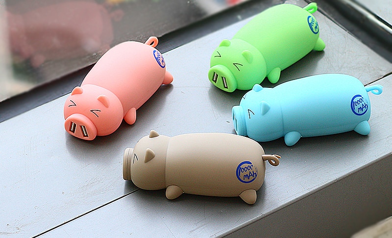 USB Power Bank Cute Pig 10000 mAh