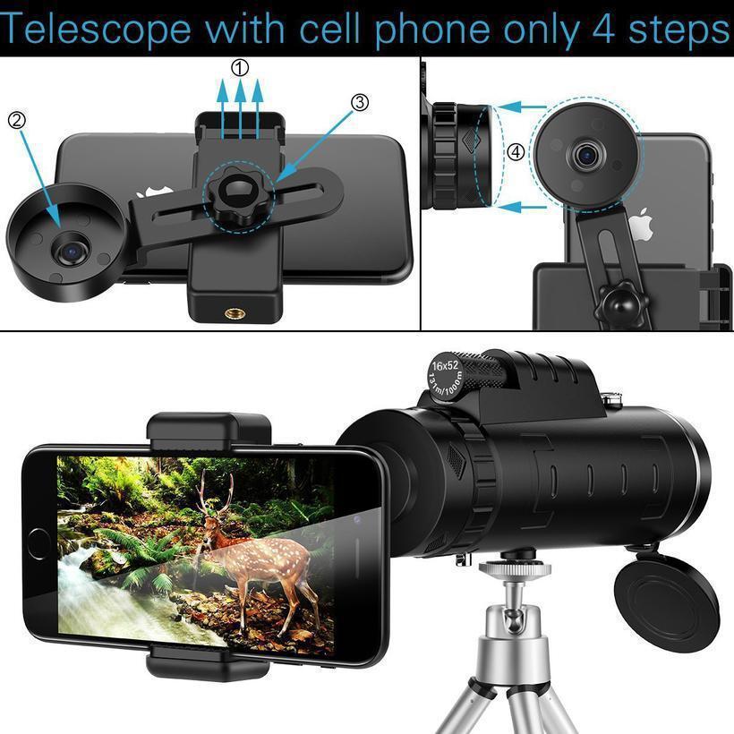 Phone Camera Lens Zoom with Tripod