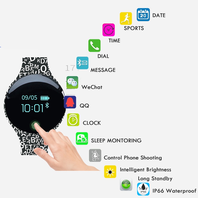 Waterproof Smart Watch Fitness Tracker