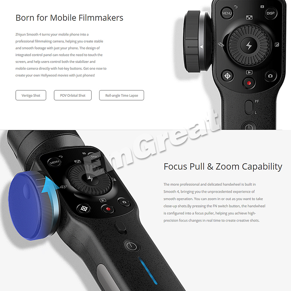 Smartphone Gimbal Camera Stabilizer