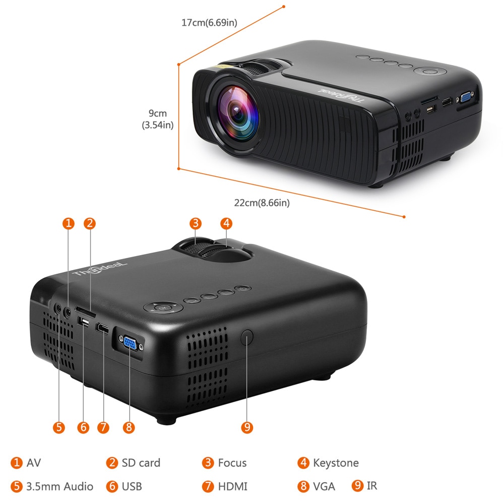 Mini LED Projector with HD Quality