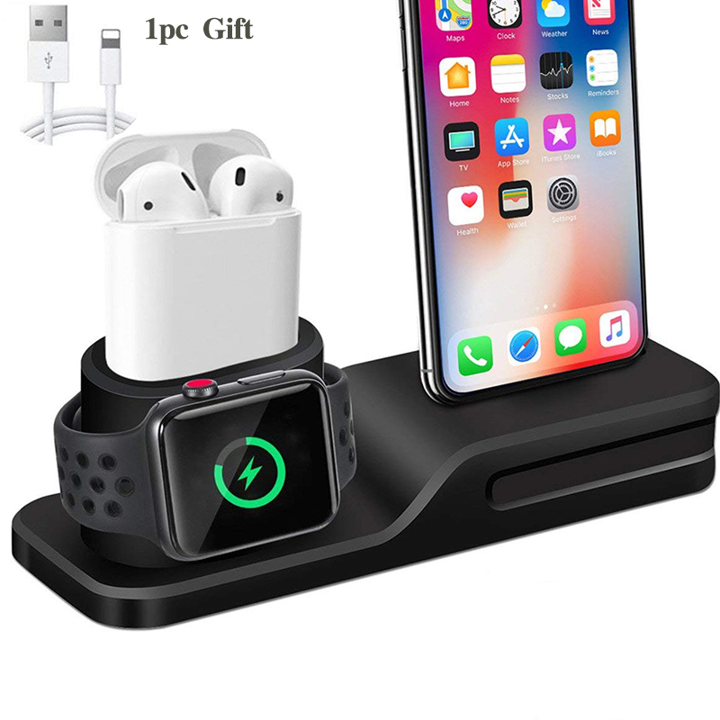 iPhone Charging Station with 3-in-1 Function