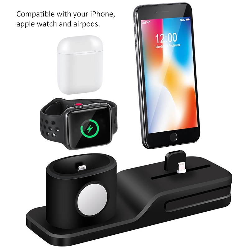 iPhone Charging Station with 3-in-1 Function