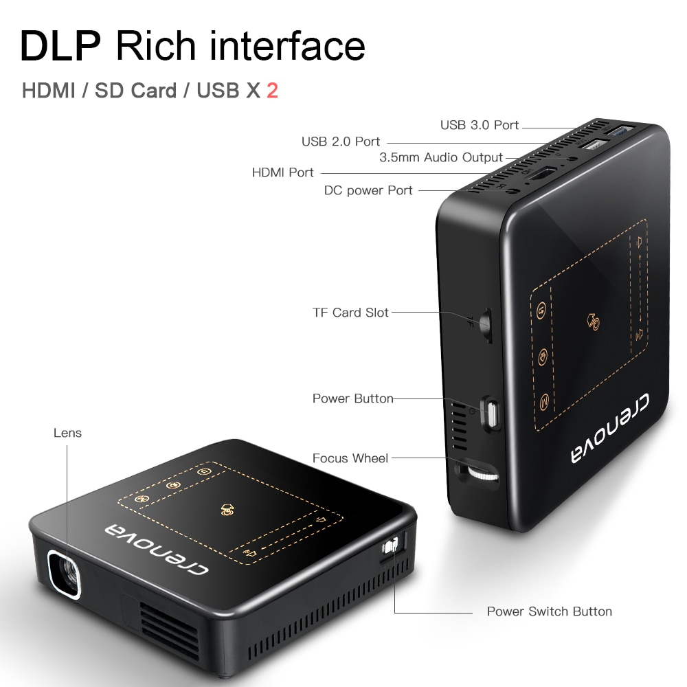 Pocket Projector Full HD Portable Beamer