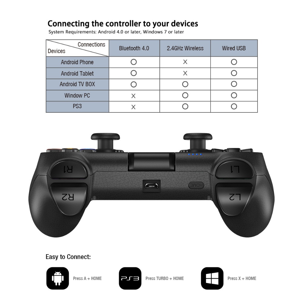 Universal Bluetooth Game Controller