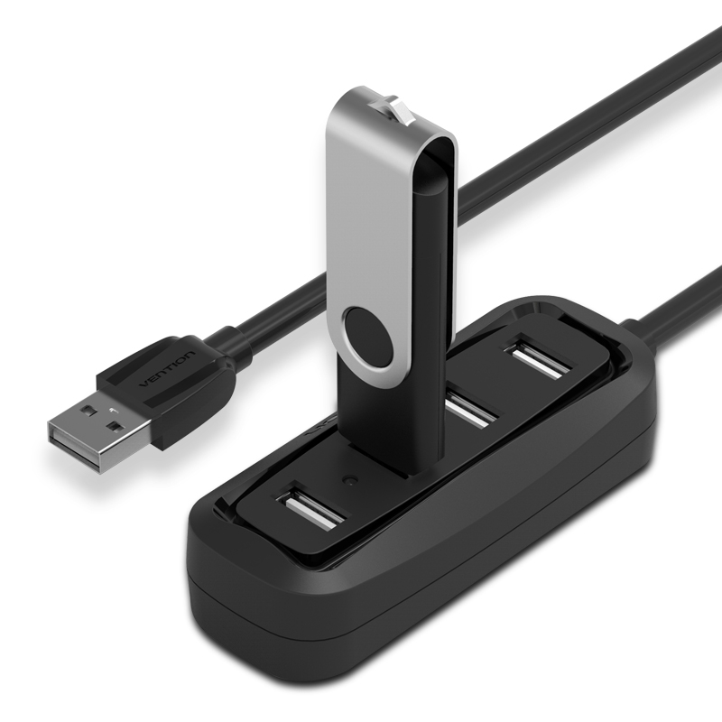 4-Port USB Splitter Hub Cable Device