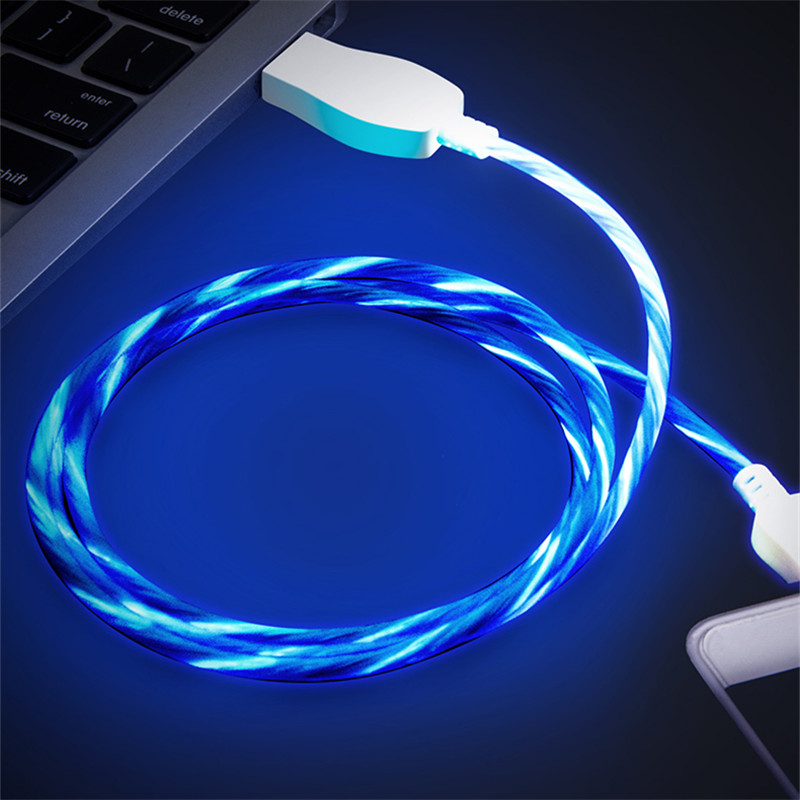 1M Phone USB Charger Luminous Cable