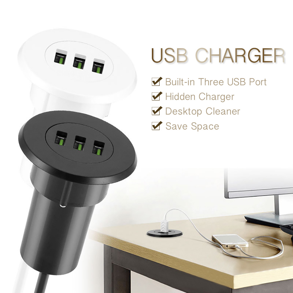 3-USB Desktop Charger Hidden