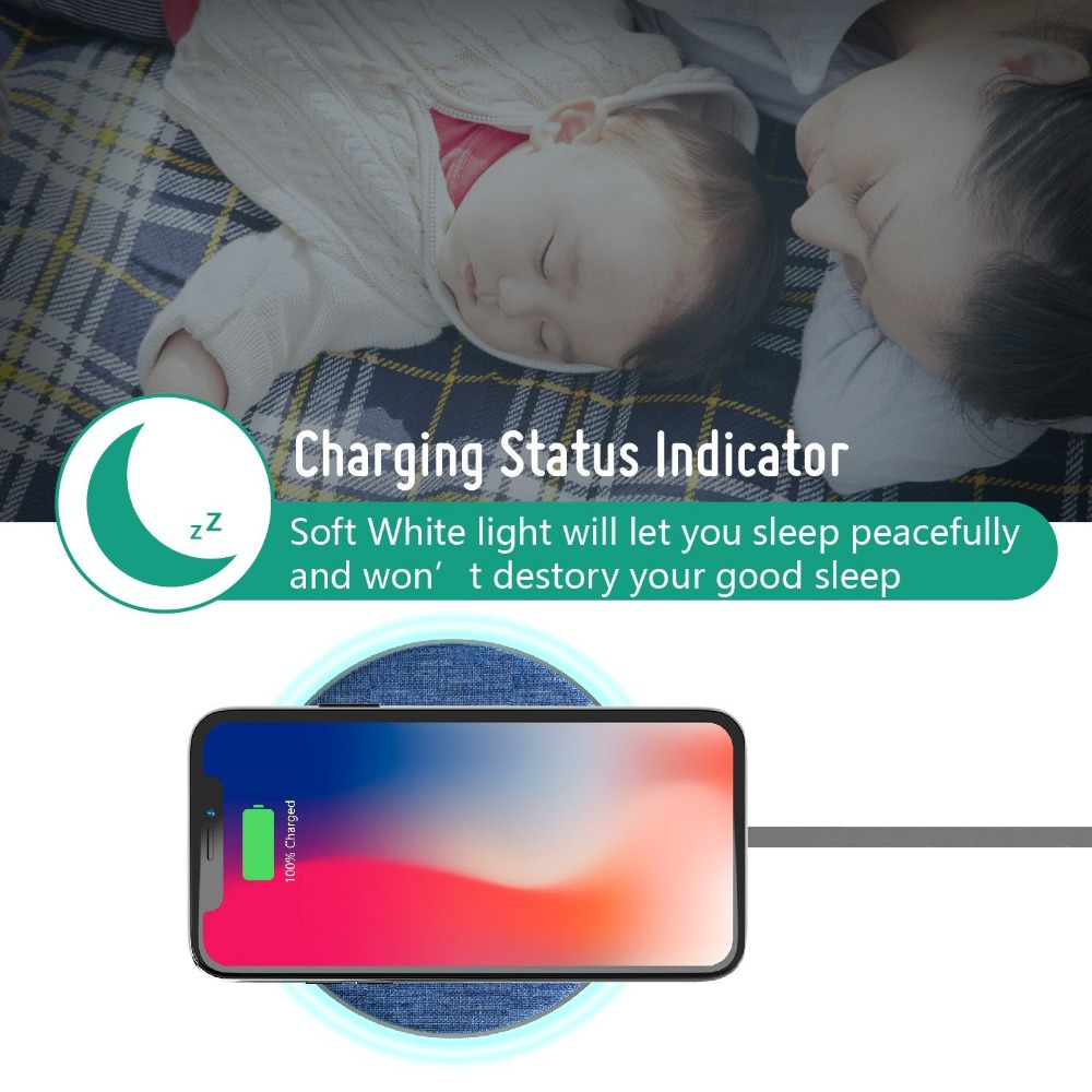 Portable Wireless Phone Charger for iPhone and Samsung