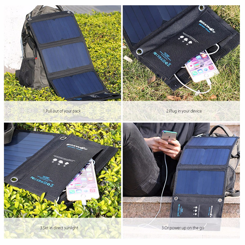 Solar Power Bank Universal Phone Charger