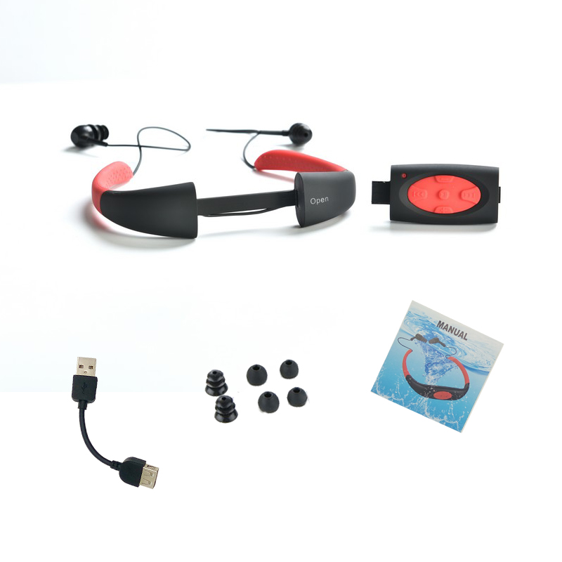 Waterproof MP3 Player Swimming Headphones