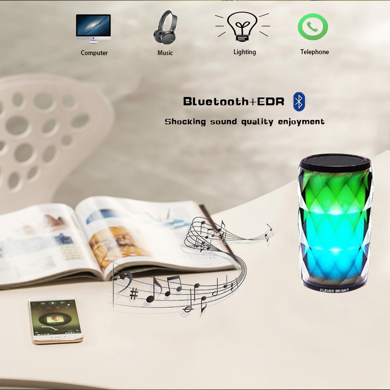 Portable Speakers LED Bluetooth Night Light