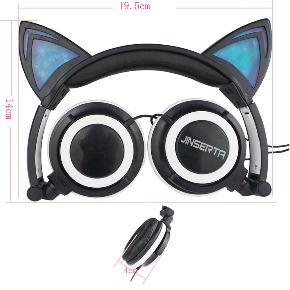 Cat Headphones Glowing Cat Ears