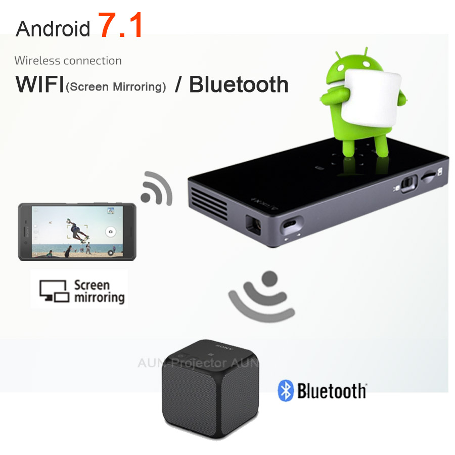 Smartphone Mini Bluetooth Smart Projector