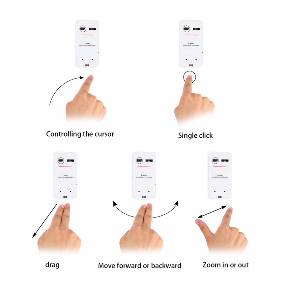 Laser Projection Bluetooth Keyboard & Mouse