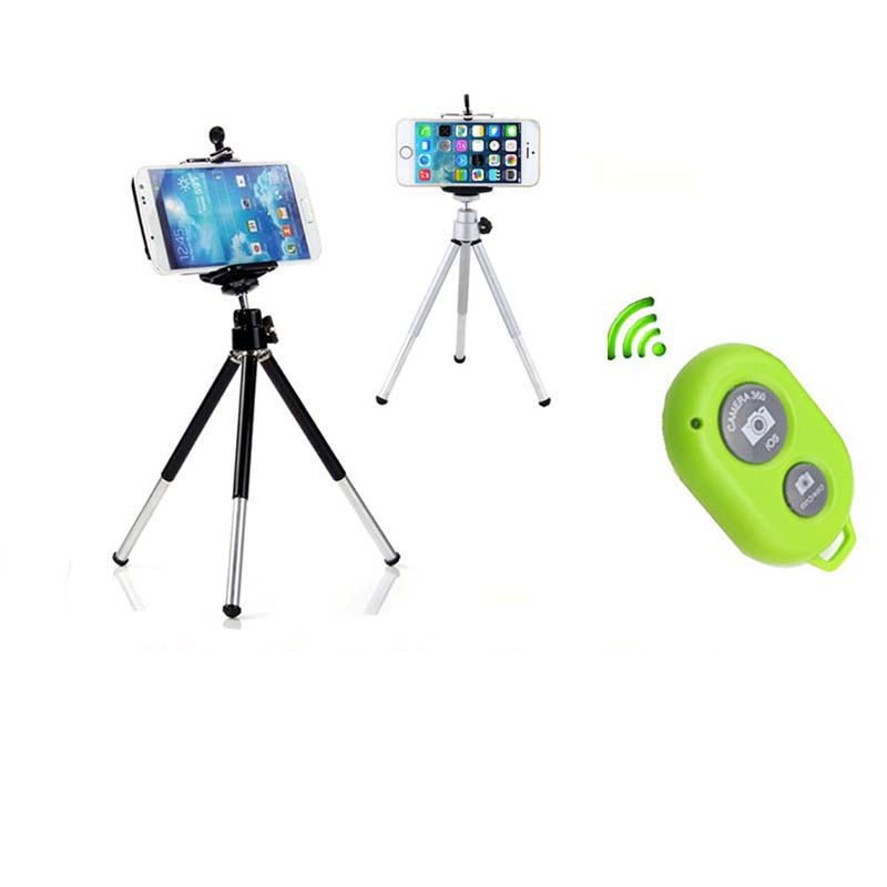 Universal Phone Tripod With Bluetooth Remote Control