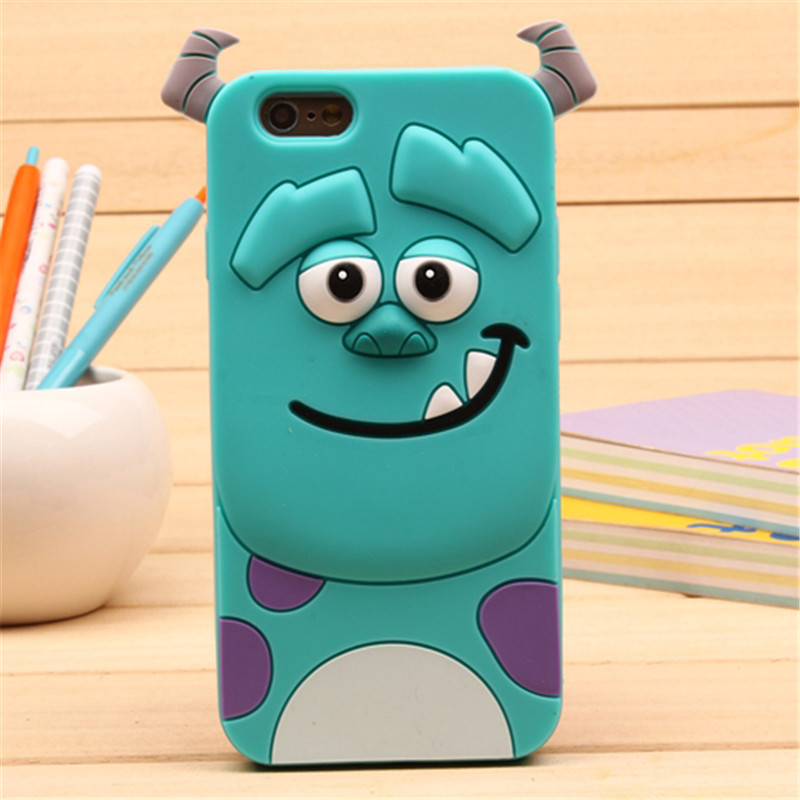 3D Cartoon Silicone iPhone Case