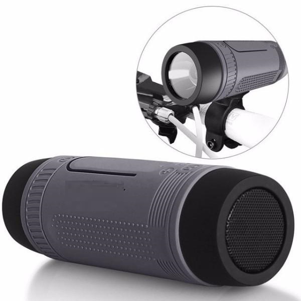 3-in-1 Rechargable Bicycle Light, Bluetooth Speaker and Power Bank