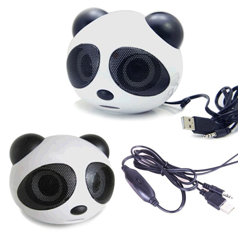 Portable Laptop USB Speaker Panda Bear 