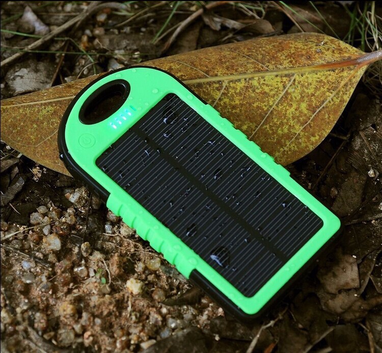 5000mAh Waterproof Power Bank Solar