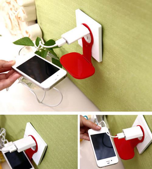 Phone Charger Holder Wall Charging Station
