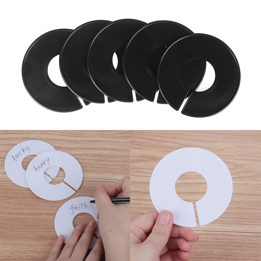 Round Wardrobe Dividers Sorting Tags (10 pcs)