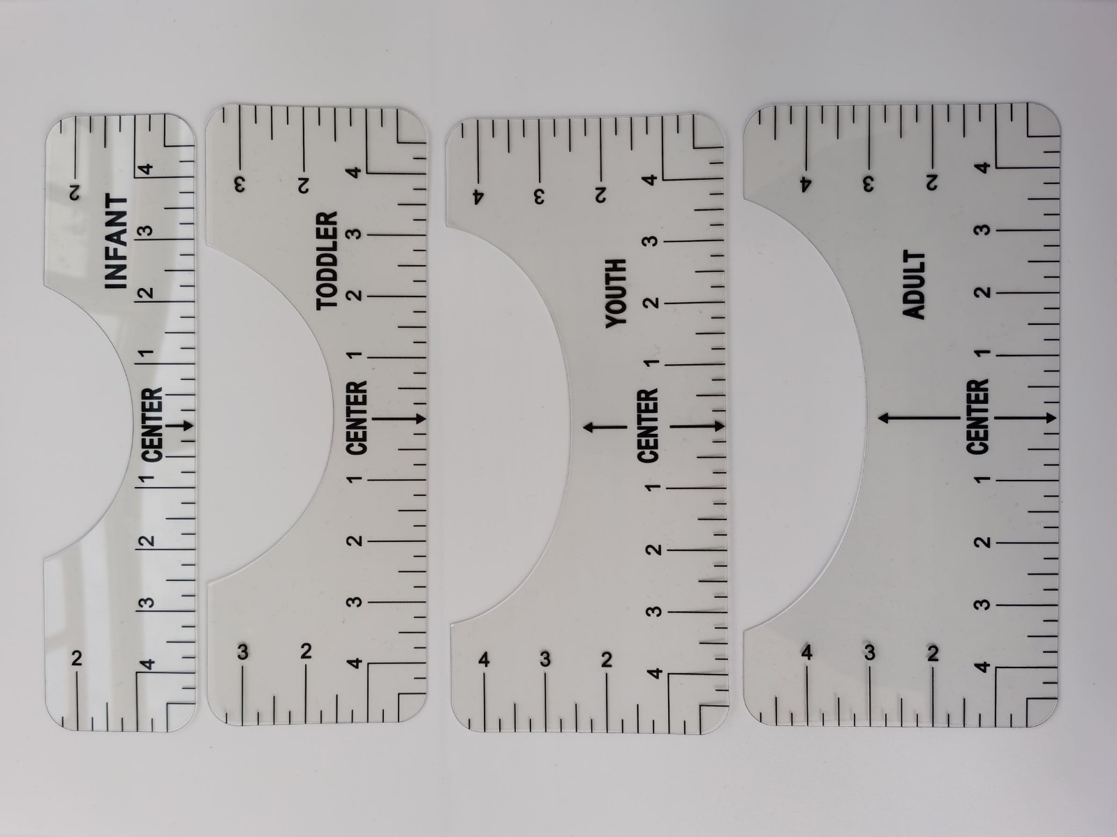 T Shirt Guide Ruler Alignment Tool (4 pcs)