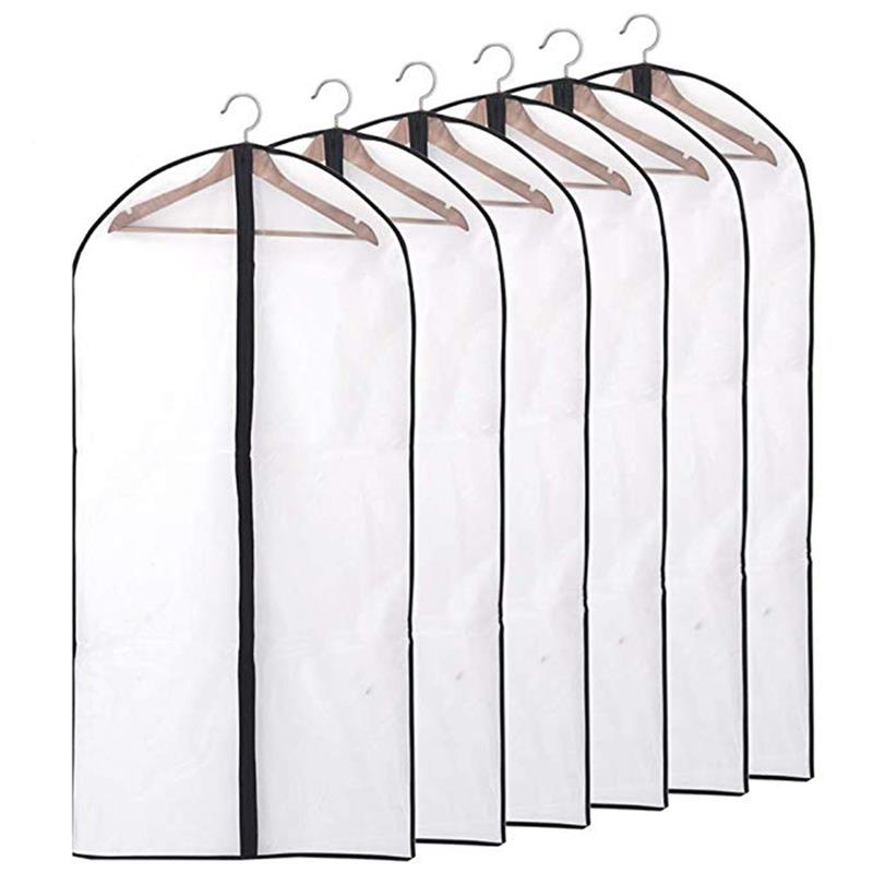 Garment Cover Bags Transparent Clothes Protector (6 pcs)