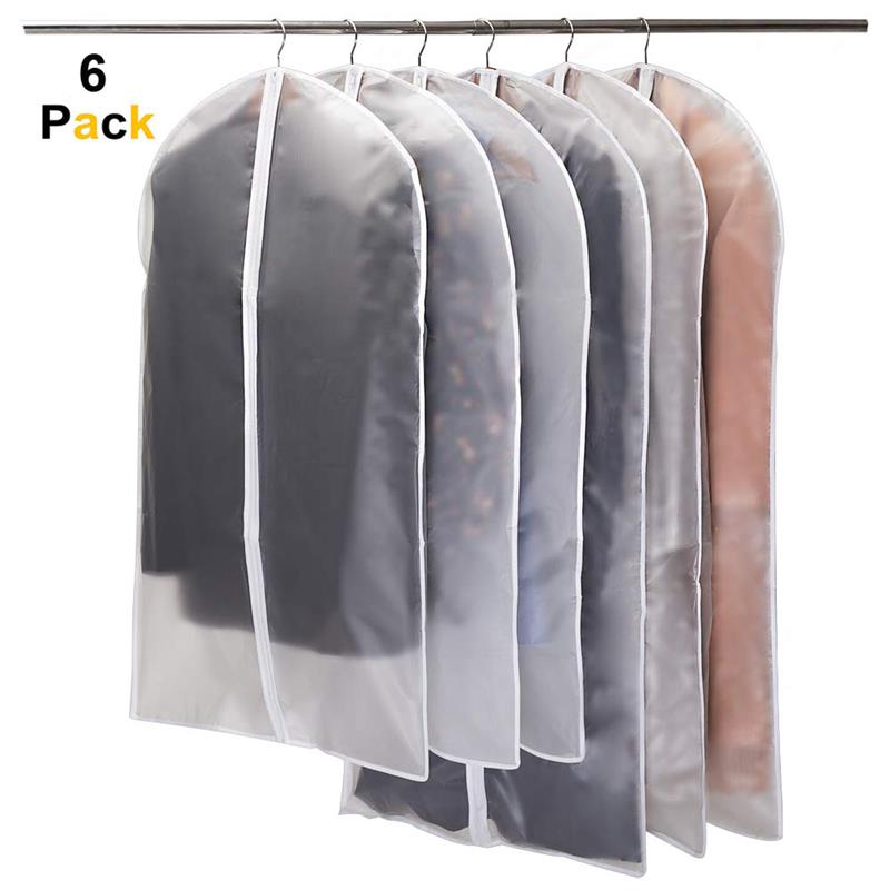 Garment Cover Bags Transparent Clothes Protector (6 pcs)