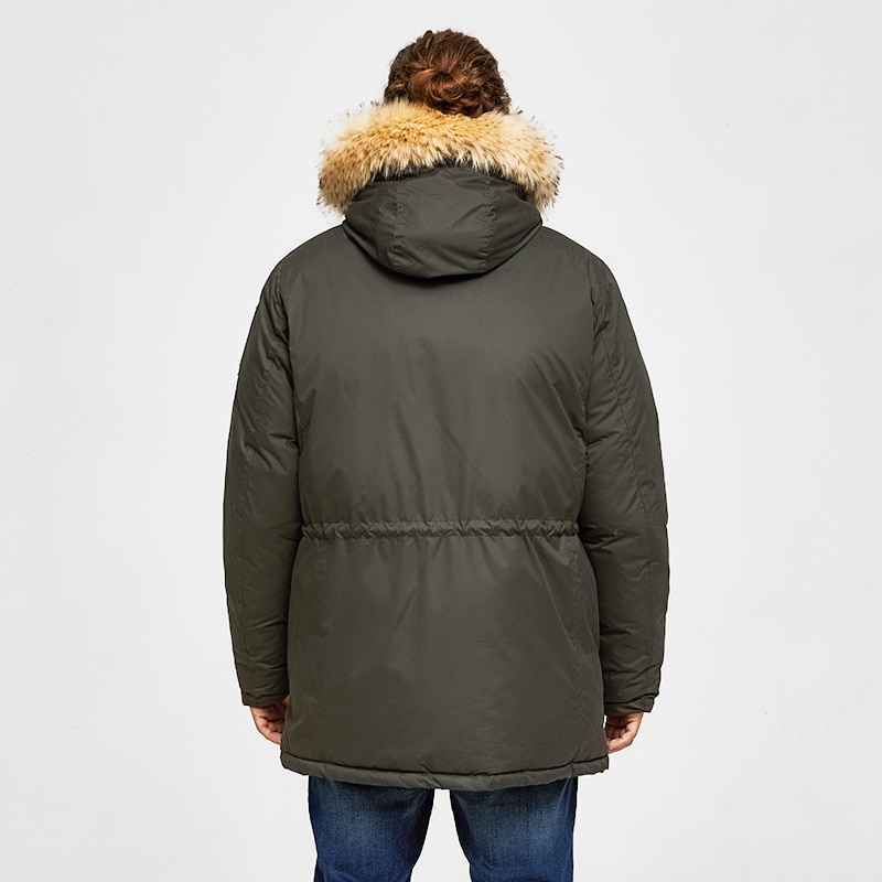 Parka Jacket For Men With Fur Hood