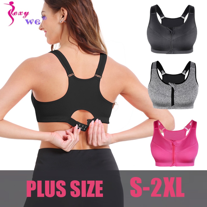 Front Zipper Sports Bra Fitness Top