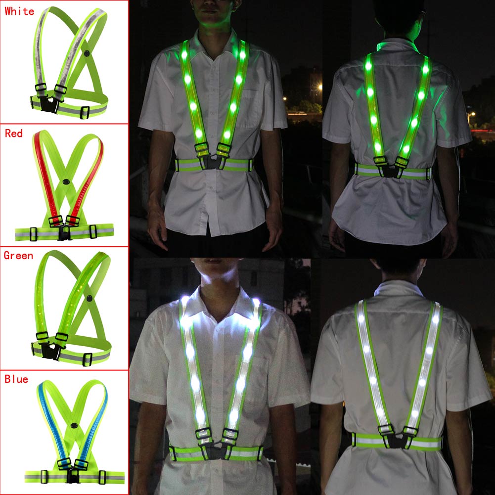 Reflective LED Running Vest