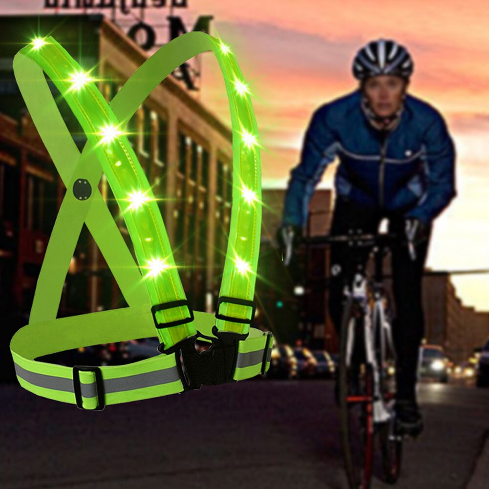 Reflective LED Running Vest