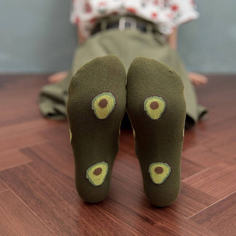 Avocado Socks Ankle Cut Footwear