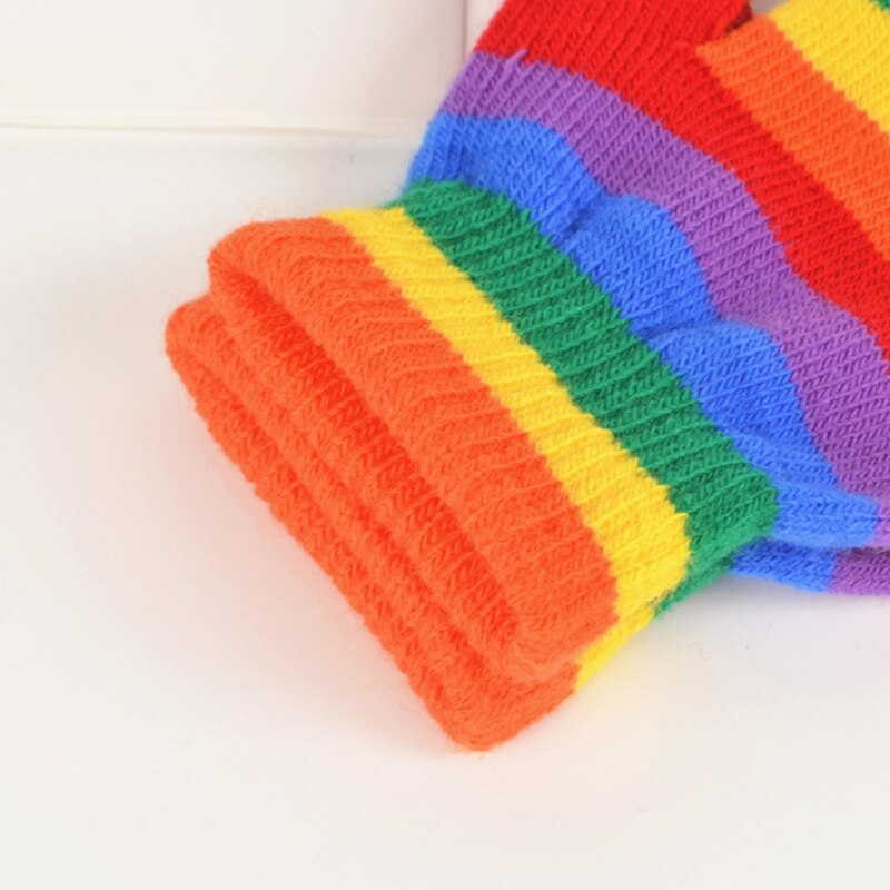 Rainbow Gloves Winter Mittens