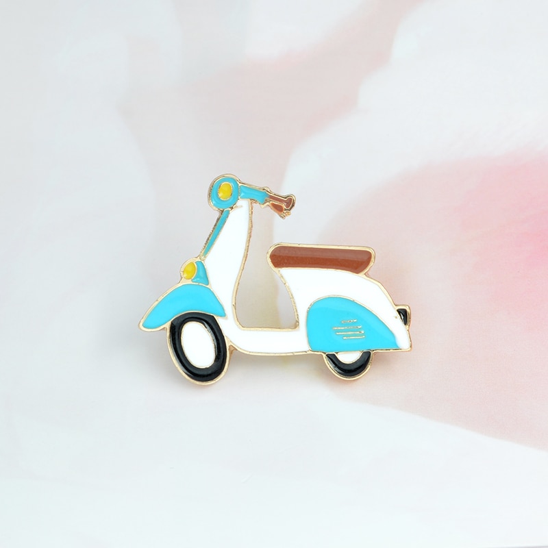 Denim Jacket Pin Cartoon Brooch