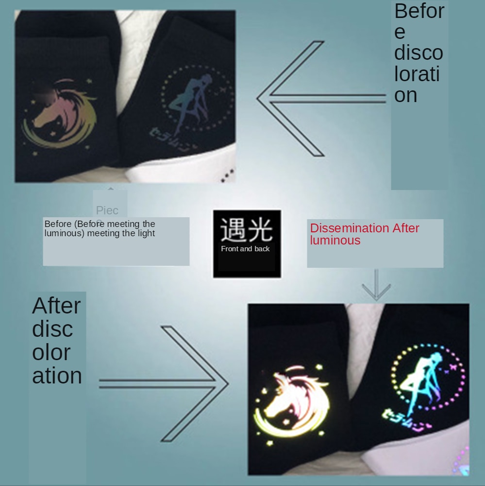 Glow in the Dark Socks Luminous Design