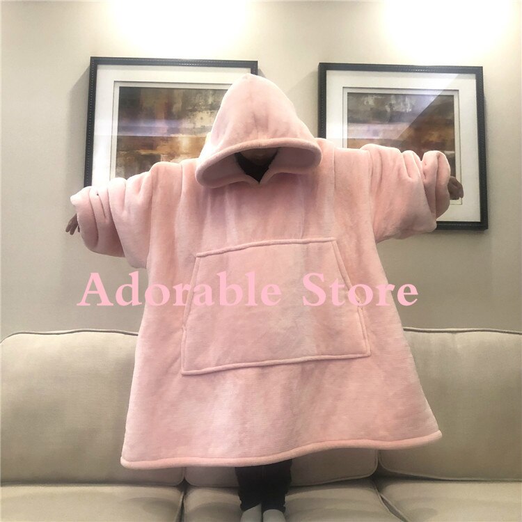 Sweatshirt Blanket Plush Warm Hoodie