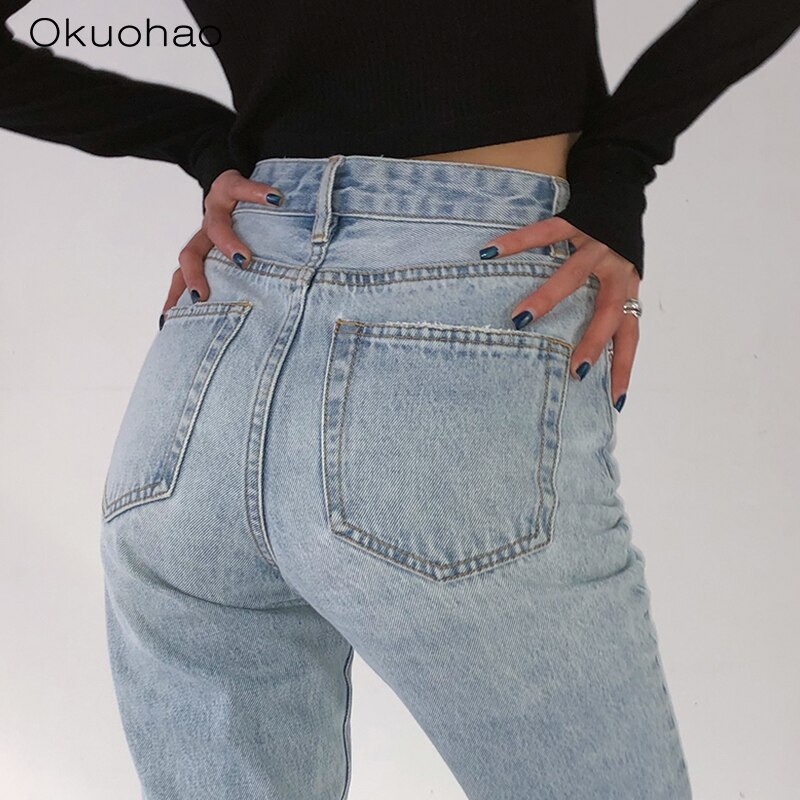 High Waisted Jeans For Women Loose Trouser