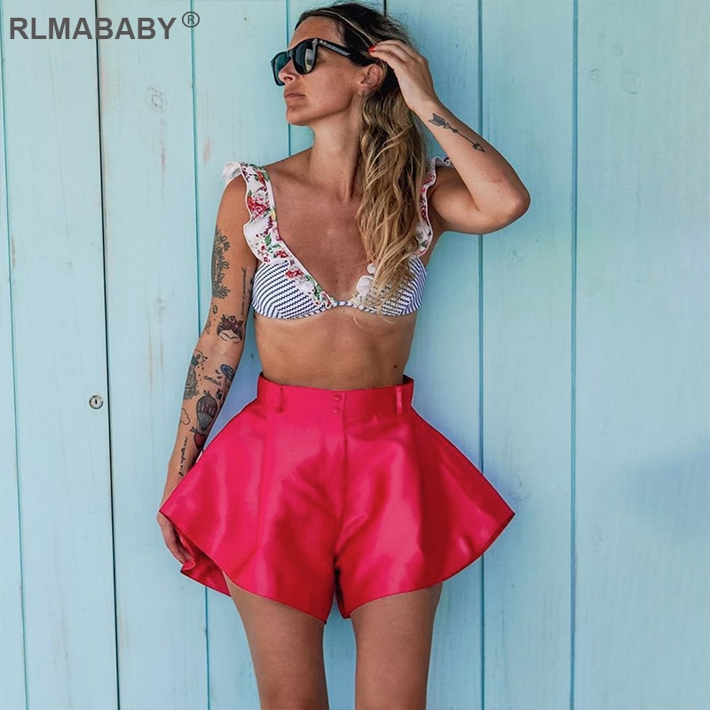 Womens Wide Leg Shorts Summer Shorts