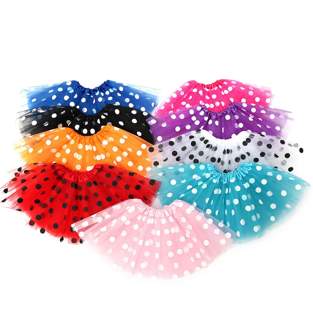 Polka Dot Kids Tulle Skirt