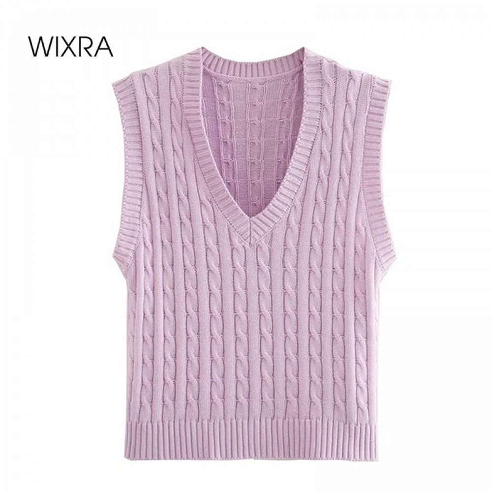 Knitted Vest For Women Sleeveless Top