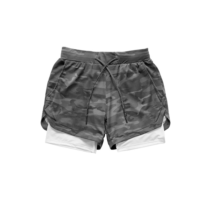 Men’s Gym Shorts with Inner Spandex Shorts