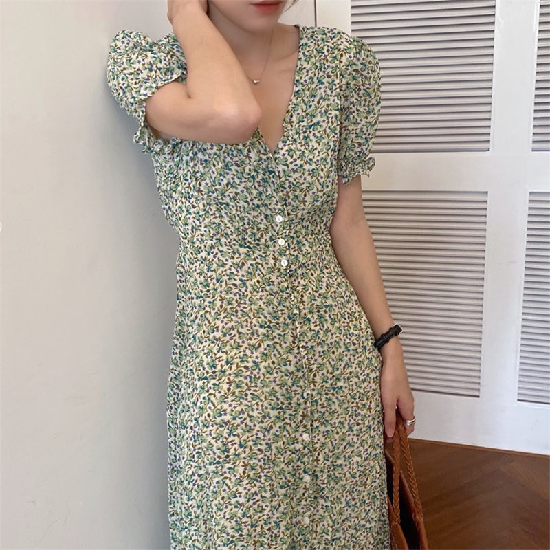 Womens Floral Summer Dress Fashionwear