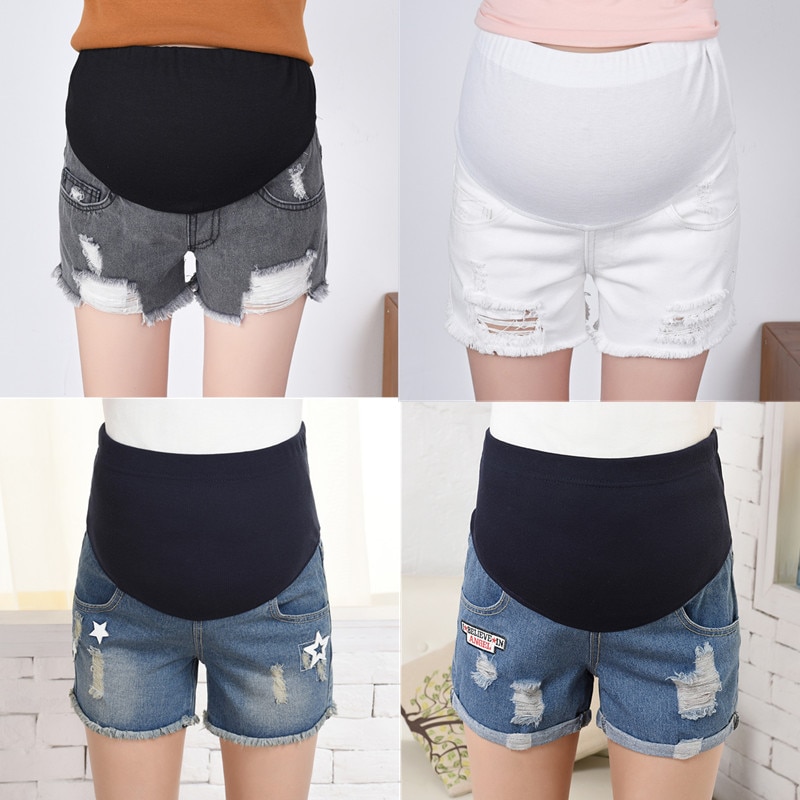 Pregnant Shorts Denim Maternity Shorts