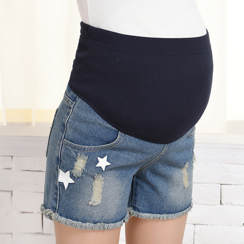 Pregnant Shorts Denim Maternity Shorts