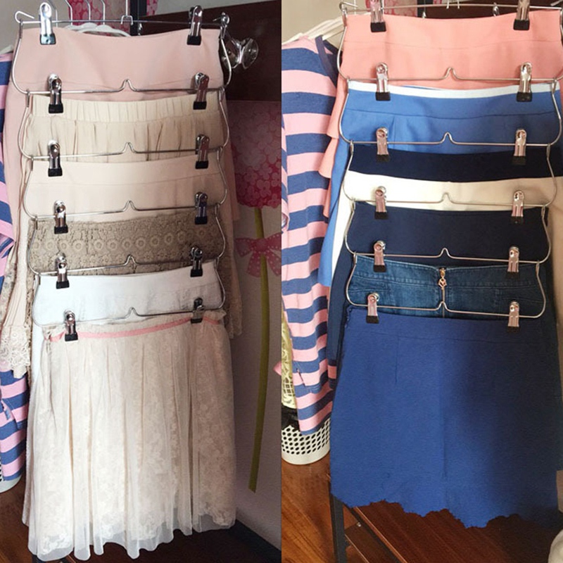 Foldable Skirt Hanger 6 Layers