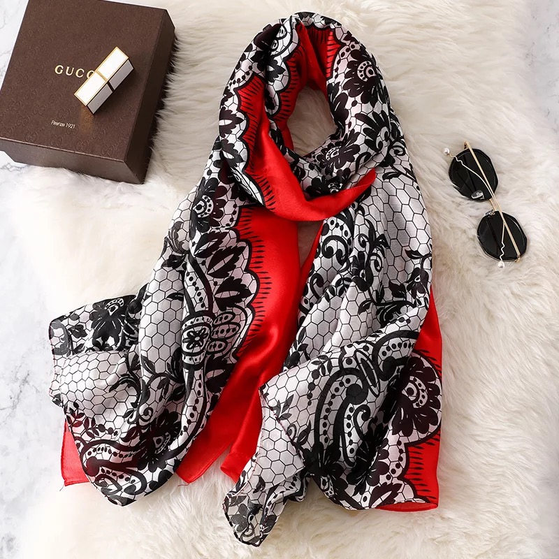 Womens Fashion Scarf Silk Fabric