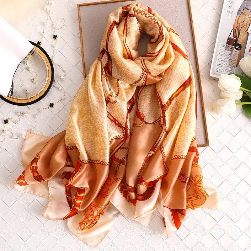 Womens Fashion Scarf Silk Fabric