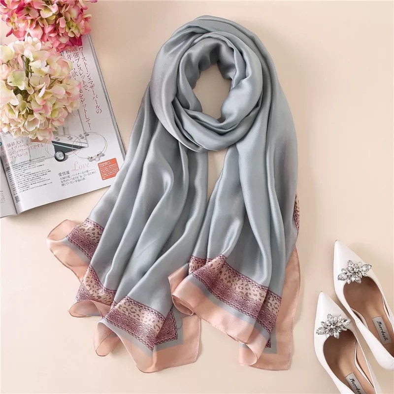 Womens Fashion Scarf Silk Fabric